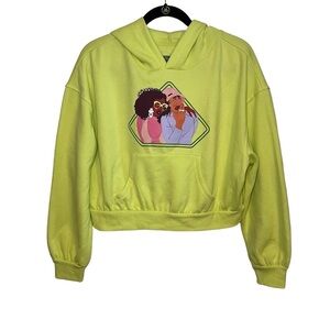 Black History Croped Yellow Lime Sweatshirt Size: Medium